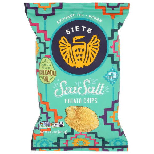 Siete Sea Salt Kettle Cooked Potato Chips - 1.5 Ounce