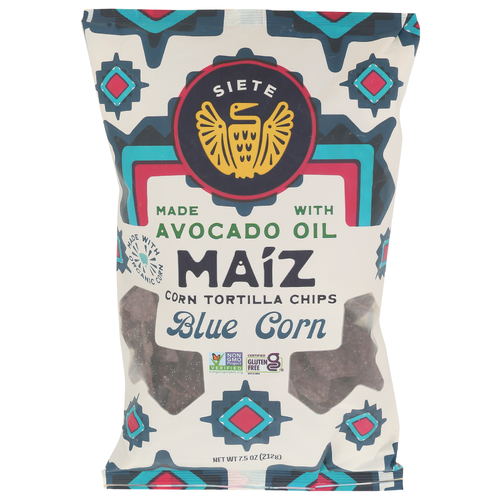 Siete Sea Salt Blue Corn Tortilla Chip - 7.5 Ounce