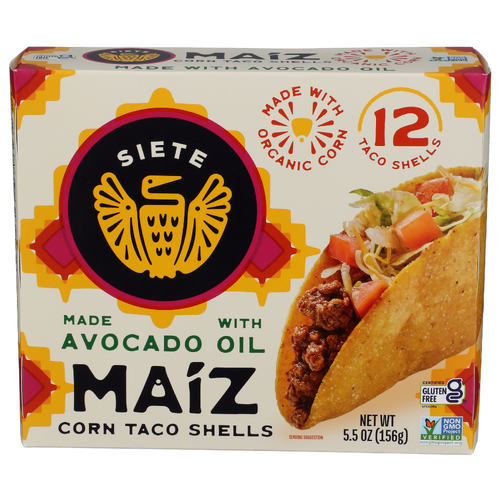 SIETE Gluten Free Maíz Corn Taco Shells - 0.458 Ounce - 12 Count Image 1 of 4
