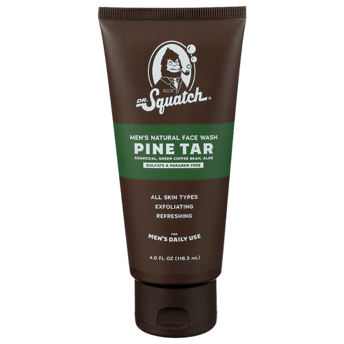 DR. Squatch Pine Tar Face Wash Men's Natural - 4 Fluid Ounce Image 1 of 3