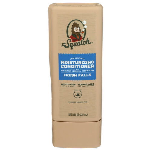 DR. Squatch Shea Butter, Avocado Oil, Menthol Conditioner Fresh Falls 4 Case Pack - 11 Fluid Ounce