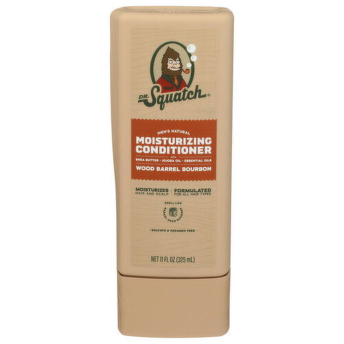 DR. Squatch Arrowroot, Charcoal Conditioner Wood Barrel Bourbon 4 Case Pack - 11 Fluid Ounce