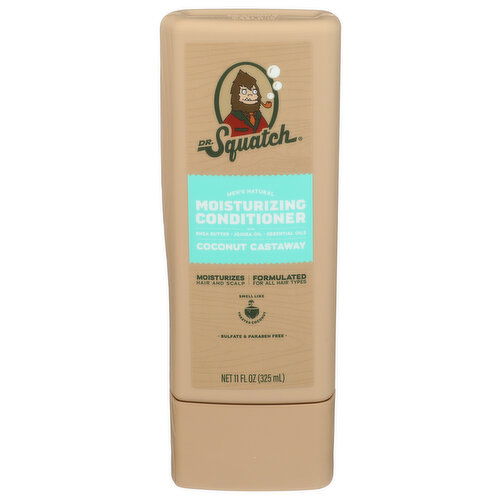 DR. Squatch Toasted Coconut Conditioner Castaway 4 Case Pack - 11 Fluid Ounce