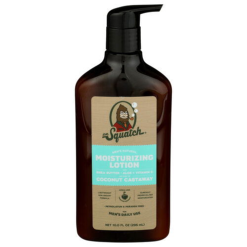 DR. Squatch Toasted Coconut Lotion Castaway Body 5 Case Pack - 10 Fluid Ounce Image 1 of 3