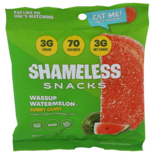 Shameless Snacks Watermelon Gummy - 1.8 Ounce