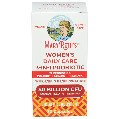 MARYRUTH's Unflavored Women's Daily Care 3-In-1 Probiotic 40 Bil Cfu - 30 Count Image 1 of 2