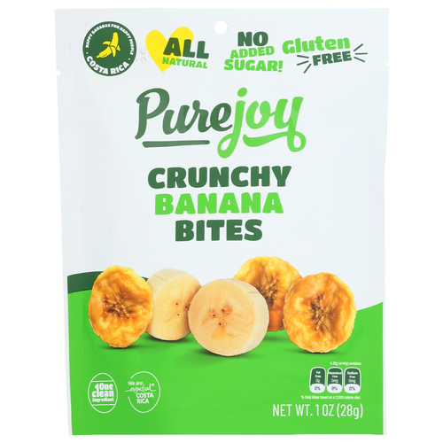 Purejoy Banana Dried Bites - 1 Ounce