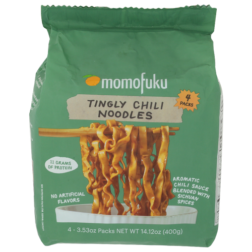 Momofuku Tingly Chili Noodles - 3.53 Ounce - 4 Count