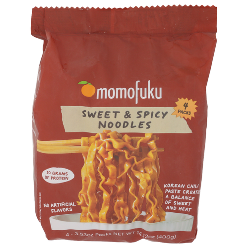 Momofuku Sweet & Spicy Noodles - 3.53 Ounce - 4 Count