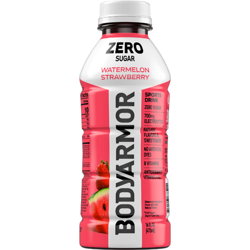 Bodyarmor Zero Sugar Watermelon Strawberry Sports Drink Bottle - 16 Fluid Ounce