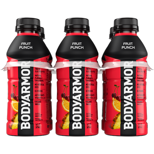 Bodyarmor Fruit Punch Sports Drink Bottles - 16 Fluid Ounce - 6 Count Image 1 of 2
