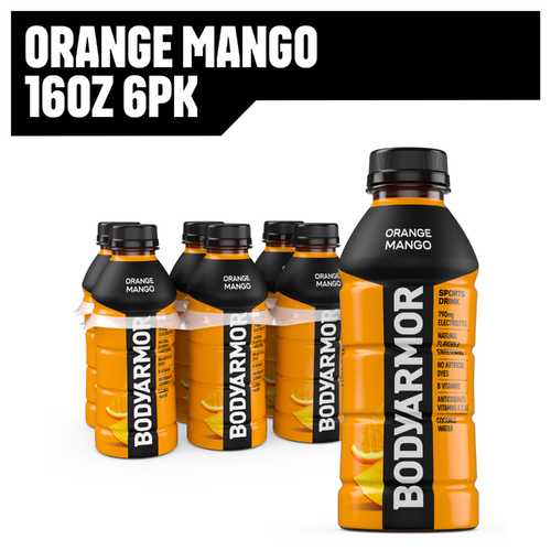 Bodyarmor Orange Mango Sports Drink Bottles - 96 Fluid Ounce