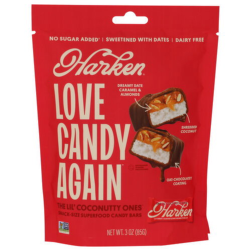 Harken , The Lil' Coconutty Ones Candy Bars - 0.6 Ounce - 5 Count
