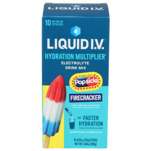 Liquid I.V. Popsicle Firecracker - 0.56 Ounce - 10 Count