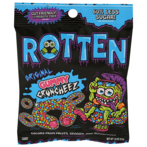 Rotten Original Gummy Cruncheez - 1.8 Ounce
