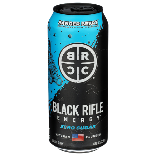 Black Rifle Coffee Company Mixed Berry Carbonated Caffine Energy Zero Sugar Drink, Ranger Berry - 16 Fluid Ounce Image 1 of 4