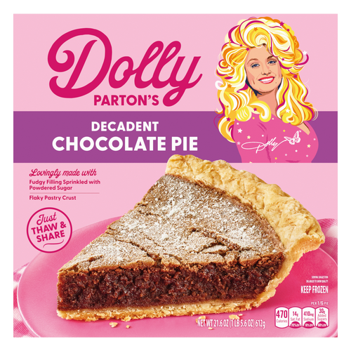 Dolly Parton 's Decadent Chocolate Pie, Thaw-And-Serve, Frozen - 21.6 Ounce