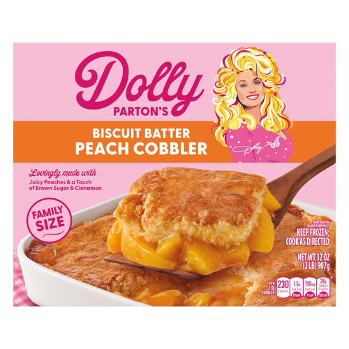Dolly Parton 's Biscuit Batter Peach Cobbler Family Size Frozen Dessert - 32 Ounce