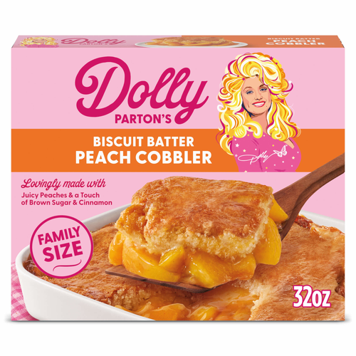 Dolly Parton 's Biscuit Batter Peach Cobbler Family Size Frozen Dessert - 32 Ounce