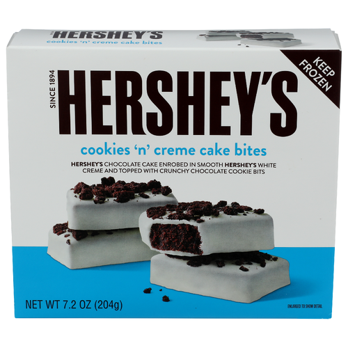 HERSHEY's Cookies 'n' Crème Enrobed Cake Bites - 7.2 Ounce