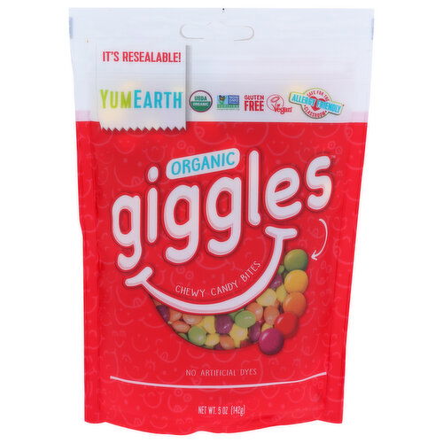 Yumearth Organic Giggles Chewy Candy Bites - 5 Ounce