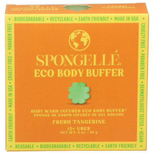 Spongelle Fresh Tangerine Soap Body Wash - 3 Ounce