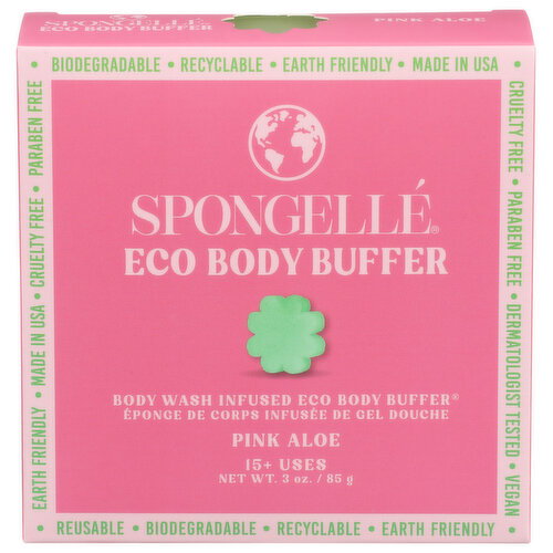 Spongelle Pink Aloe Soap Body Wash - 3 Ounce