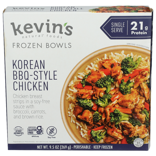 kevin's natural foods Gluten Free Korean BBQ Style Chicken Bowl - 9.5 Ounce Image 1 of 4