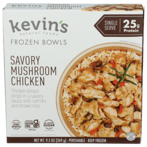 KEVIN's Natural Foods Savory Mushroom Chicken - 9.5 Ounce Image 1 of 4