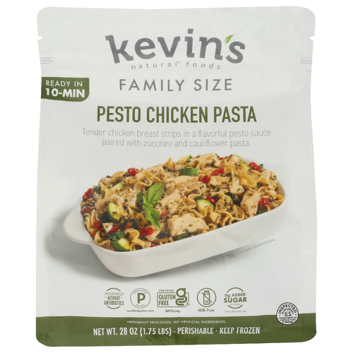kevin's natural foods Family Size Gluten Free Pesto Chicken Pasta - 28 Ounce