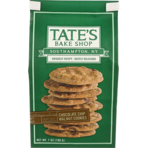 Tate's Bake Shop Cookies Chocolate Chip Walnut - 7 Ounce