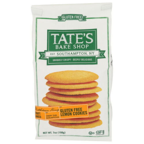TATE's Bake Shop Lemony Lemon Gluten Free Cookies - 7 Ounce