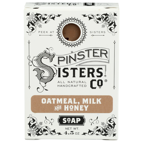 SPINSTER SISTERS CO Oatmeal, Milk, & Honey Bar Soap - 4.5 Ounce