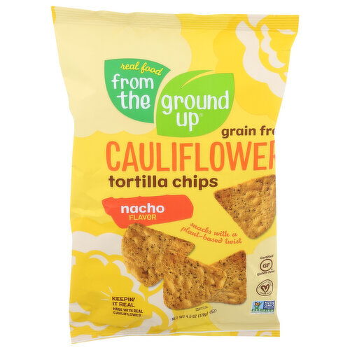 Real Food From The Ground Up Tortilla Chip Cauliflower Nacho - 4.5 Ounce