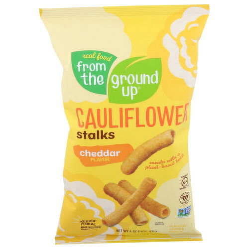 Real Food From The Ground Up Stick Cauliflwr Stlk Chdr - 4 Ounce