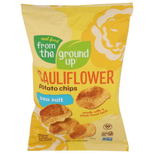 Real Food From The Ground Up Cauliflower Potato Chips - 3.5 Ounce
