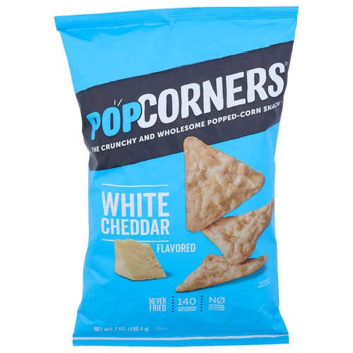 Popcorners White Cheddar Flavored The Crunchy And Wholesome Popped-Corn Snack - 7 Ounce