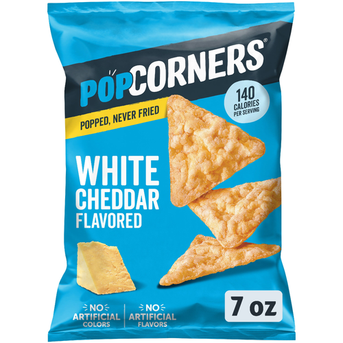 PopCorners Popped-Corn Snacks White Cheddar Flavored - 7 Ounce Image 1 of 5