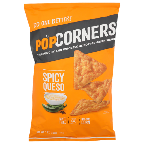 Popcorners Spicy Queso Popped-Corn Snack - 7 Ounce