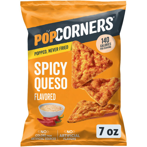 PopCorners Popped-Corn Snacks Spicy Queso Flavored - 7 Ounce Image 1 of 3
