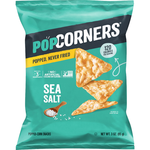 PopCorners Popped-Corn Snacks Sea Salt - 3 Ounce