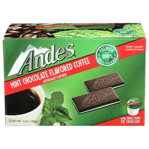 Andes Mint Chocolate Flavored Coffee Cups - 0.35 Ounce - 12 Count Image 1 of 2
