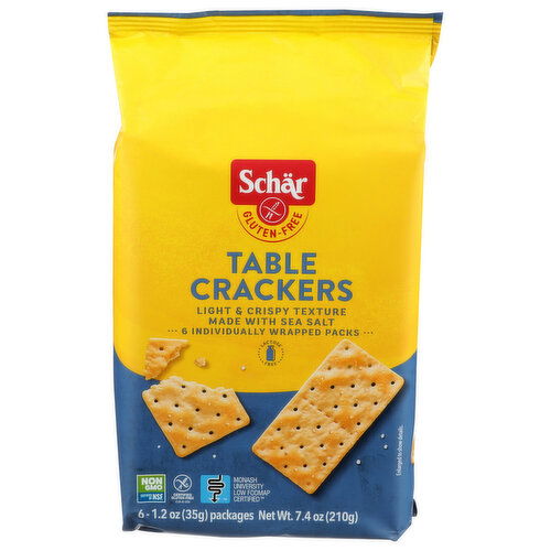 Schar Crackers Gluten Free Table - 1.233 Ounce - 6 Count