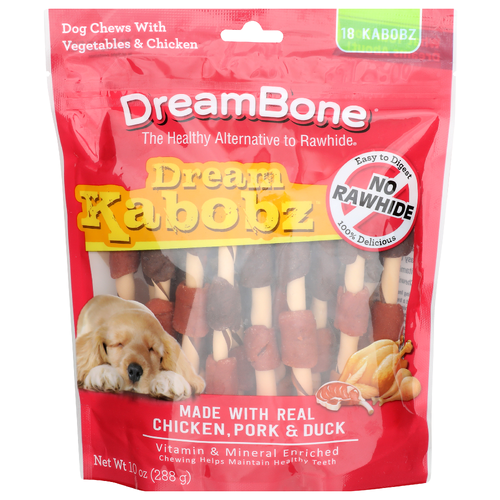 Dreambone Chicken, Pork & Duck Dream Kabobz - 0.556 Ounce - 18 Count
