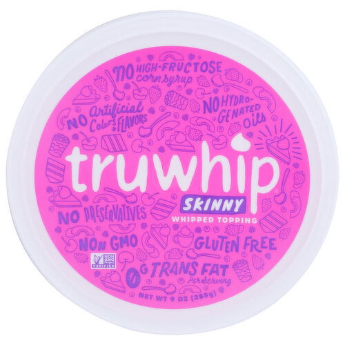 Truwhip Whipped Topping Frozen Skinny - 9 Ounce