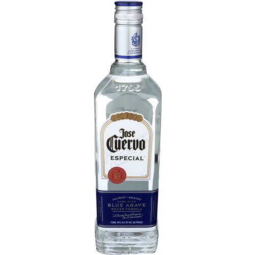 Jose Cuervo Especial Tequila Silver Made With Blue Agave - 750 ml
