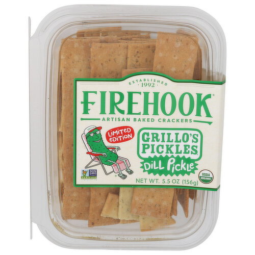 Firehook Dill Pickle Cracker Grillos - 5.5 Ounce