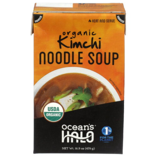Ocean's Halo Organic Kimchi Noodle Soup - 16.9 Ounce