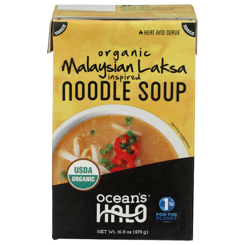 OCEAN's Halo Organic Malaysian Laksa Noodle Soup - 16.9 Ounce