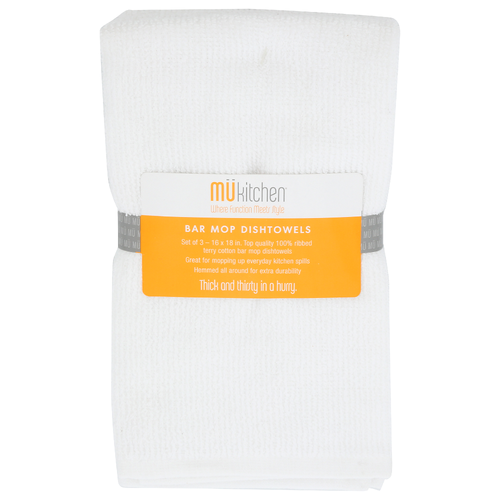 Mukitchen Bar Mop Dishtowels - 3 Count